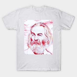 Walt Whitman Portrait | Walt Whitman Artwork T-Shirt